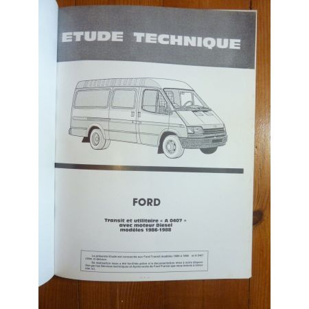 Transit Die 86-88 Revue Technique Ford