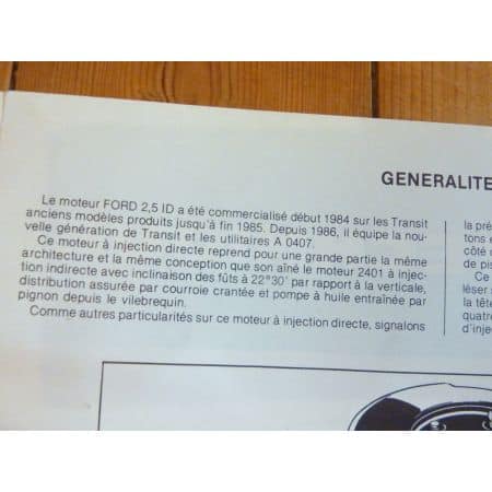 Transit Die 86-88 Revue Technique Ford