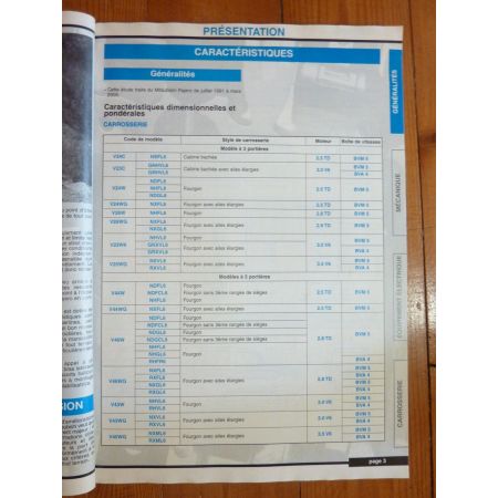 PAJERO 91-00 Revue Technique Mitsubishi