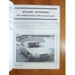 CX 2500D Revue Technique Citroen