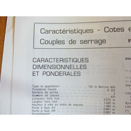 850 Revue Technique Fiat