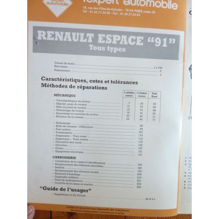 Espace 91- Revue Technique Renault