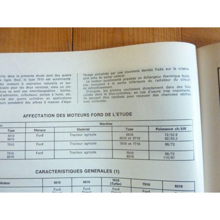 6710 à 8210 Revue Technique Agricole Ford