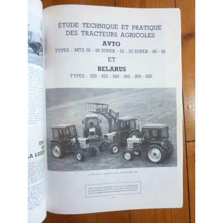 MTZ50 SUPER 550 à 820 Revue Technique Agricole Avto Belarus