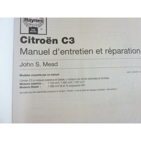 C3 Revue Technique Haynes Citroen