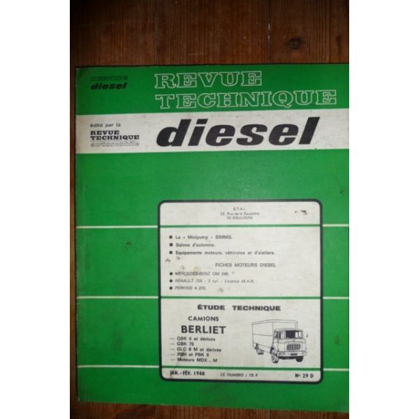 GBK GLC PBH Revue Technique PL Berliet