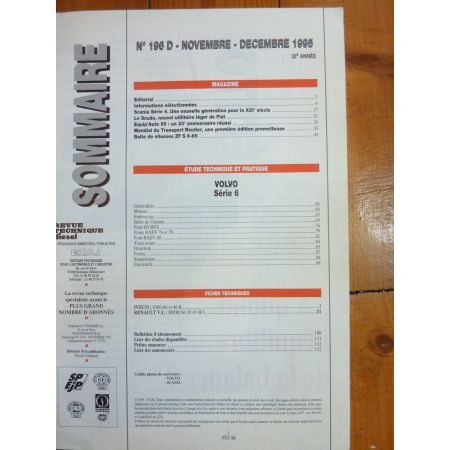 Série 6 FL 607 610 612 613 614 619 Revue Technique PL Volvo