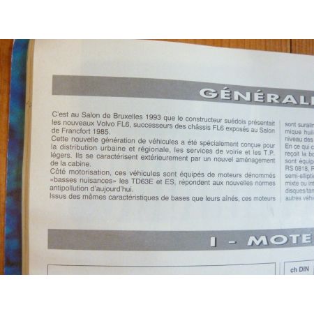 Série 6 FL 607 610 612 613 614 619 Revue Technique PL Volvo