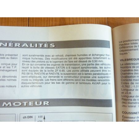 Série 6 FL 607 610 612 613 614 619 Revue Technique PL Volvo