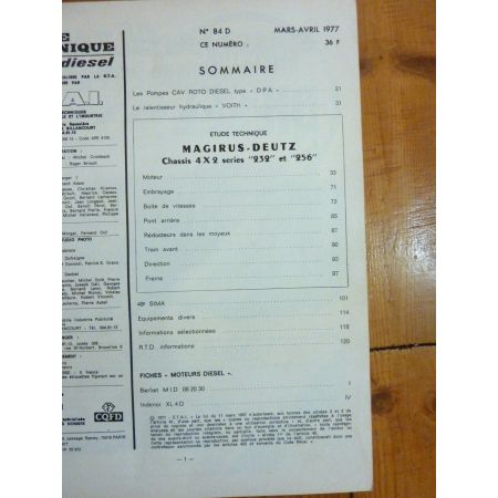 M232 M256 Revue Technique PL Magirus Deutz