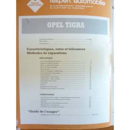 TIGRA Revue Technique Opel