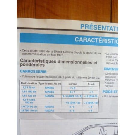 Octavia 97- Revue Technique Skoda