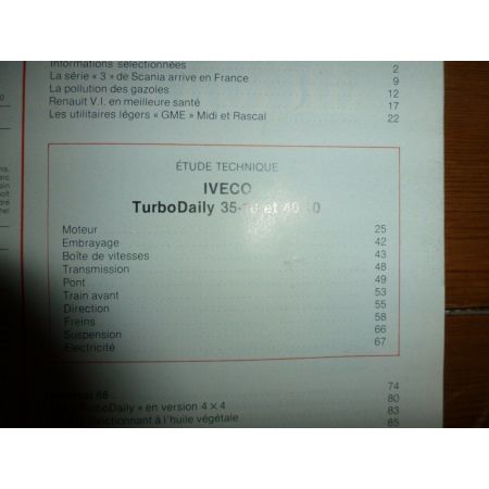 TurboDaily 35.10 49.10 Revue Technique Iveco