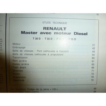 Master Die Revue Technique Renault