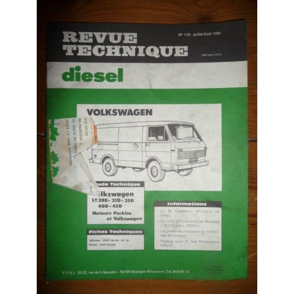 LT28D 31D 35D 40D 45D Revue Technique Volkswagen