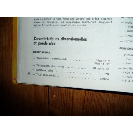 VISA 11 Revue Technique Citroen