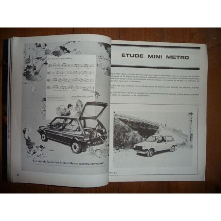 MINI METRO Revue Technique Austin Mini Mg British Leyland