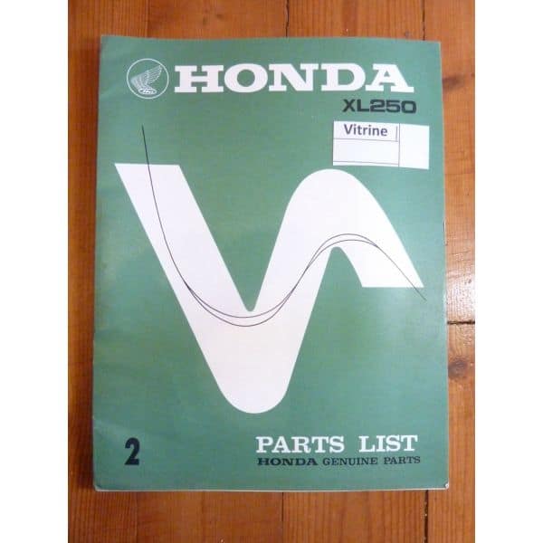 XK250 Catalogue Pieces Anglais