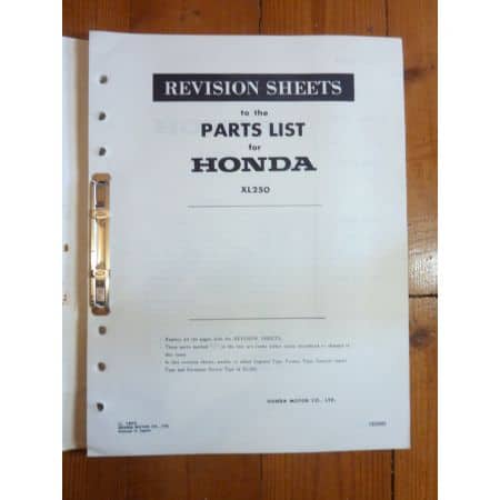 XK250 Catalogue Pieces Anglais