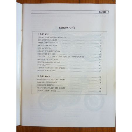 GS650 L Bulletin tech SUZUKI