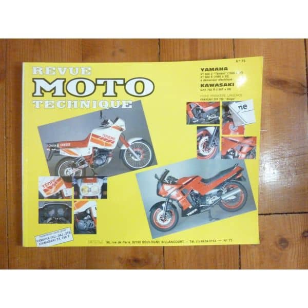 GPX750R XTZ600 Revue Technique moto Kawasaki Yamaha