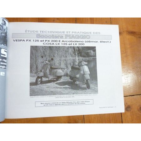 TOMCAT PX125 Revue Technique moto Kawasaki Piaggio Vespa