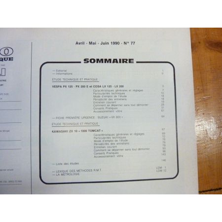 TOMCAT PX125 Revue Technique moto Kawasaki Piaggio Vespa