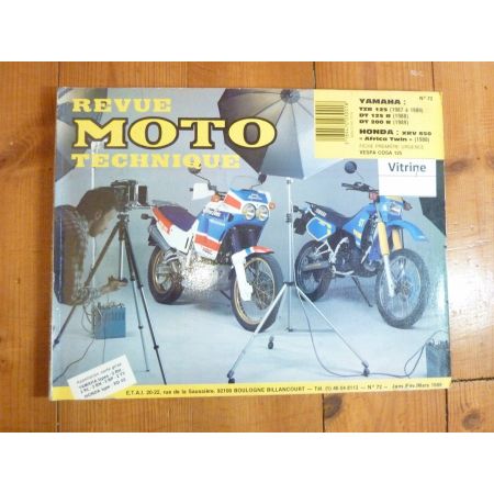 XRV650 DT125 Revue Technique moto Honda Yamaha