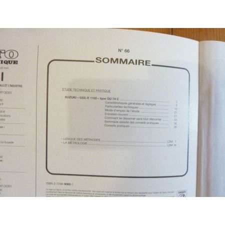 GSXR1100 Revue Technique moto Suzuki