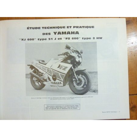 600 XJ FZ 1000 GPZ Revue Technique moto Kawasaki Yamaha