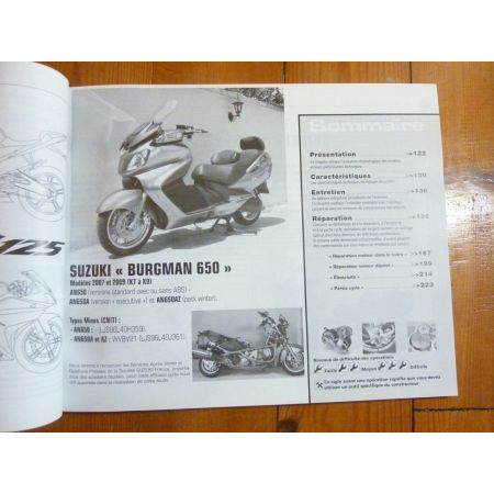 YZF125 Burgman Revue Technique moto Suzuki Yamaha