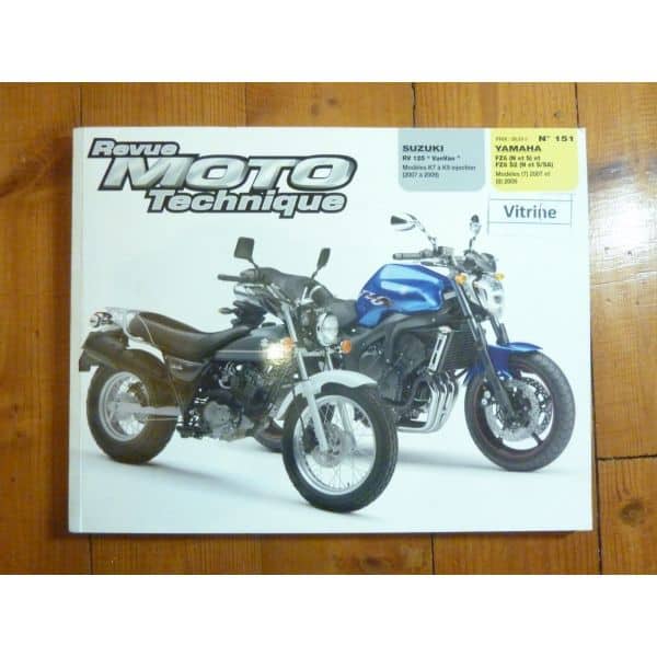 RV125 VANVAN Fazer Revue Technique moto Suzuki Yamaha