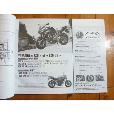 RV125 VANVAN Fazer Revue Technique moto Suzuki Yamaha