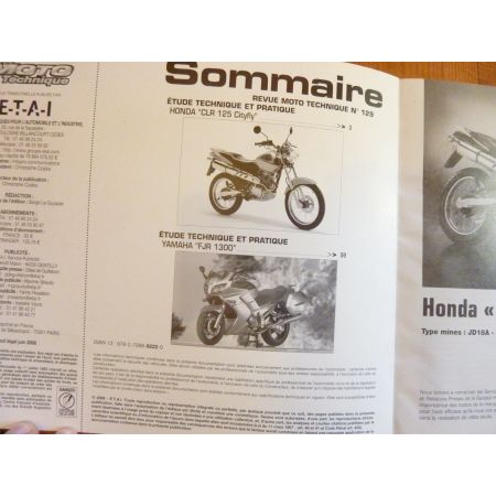 CLR125 FJR1300 Revue Technique moto Honda Yamaha