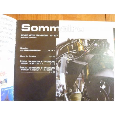 CBR125R XT660 Revue Technique moto Honda Yamaha