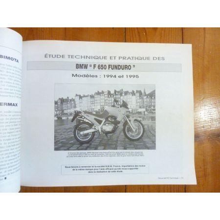 DT125 TDR125 F650 Revue Technique moto Bmw Yamaha