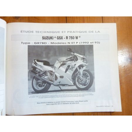 NX125 GSXR750 Revue Technique moto Honda Suzuki