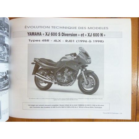 XJ600 CBR900RR Revue Technique moto Honda Yamaha
