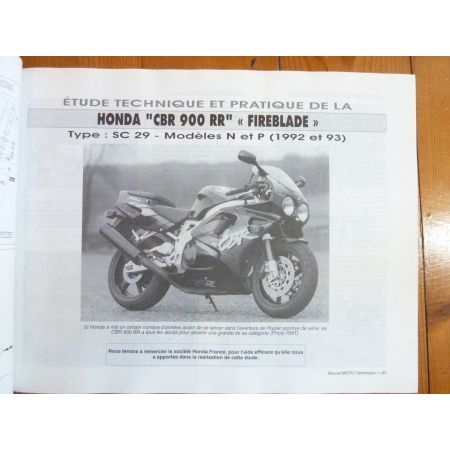 XJ600 CBR900RR Revue Technique moto Honda Yamaha