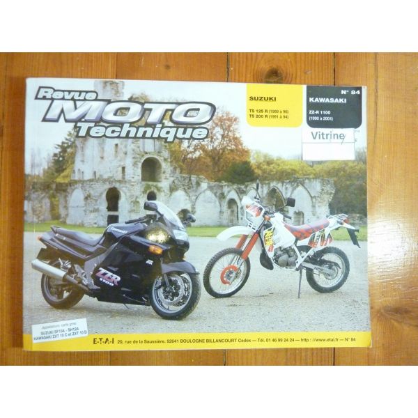ZZR1100 TS125 Revue Technique moto Kawasaki Suzuki