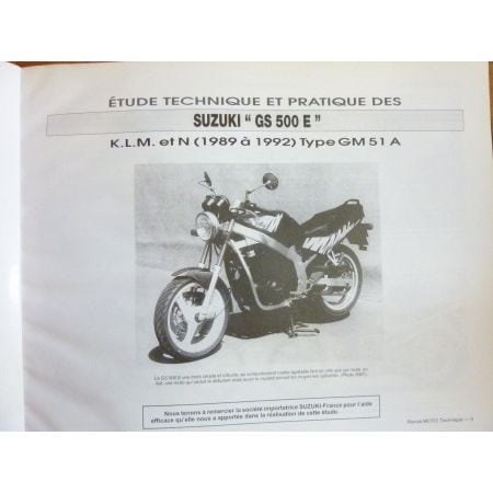 GS500E XV535 Revue Technique moto Suzuki Yamaha