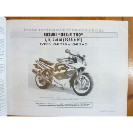 GSX750 R/F Revue Technique moto Suzuki