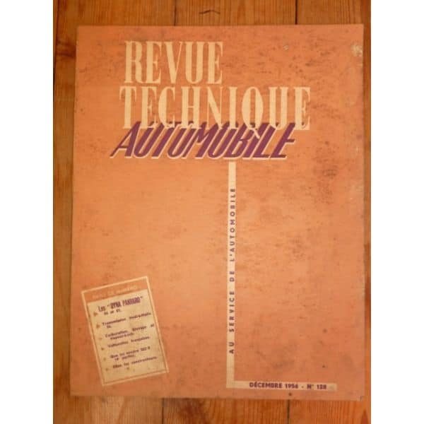 Dyna 56-57 Revue Technique Panhard
