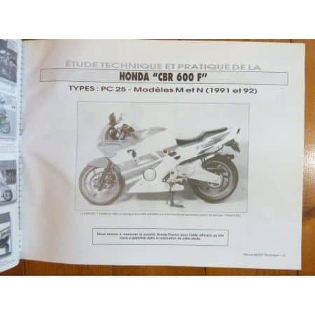 CBR600 XTZ660 Revue Technique moto Honda Yamaha