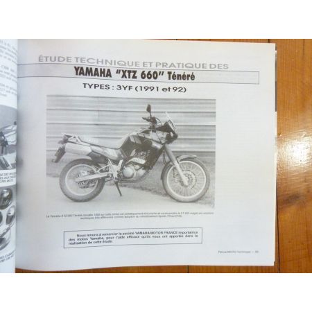 CBR600 XTZ660 Revue Technique moto Honda Yamaha