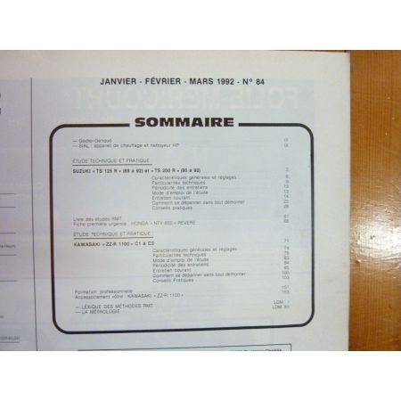 ZZR1100 TS125 Revue Technique moto Kawasaki Suzuki