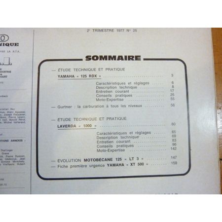 125RDX 1000 Revue Technique moto Laverda Yamaha