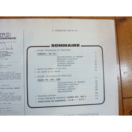 RS125 Le Mans California 3 Revue Technique moto Guzzi Yamaha