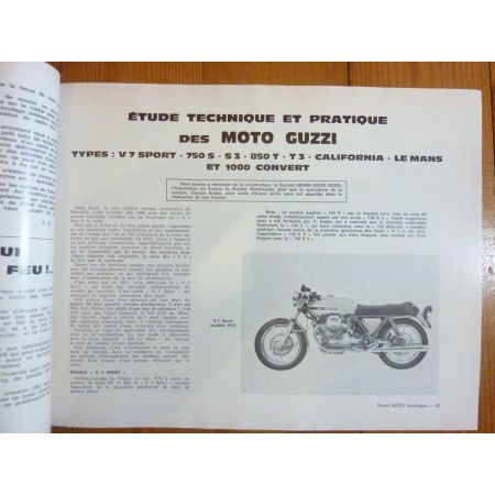 RS125 Le Mans California 3 Revue Technique moto Guzzi Yamaha