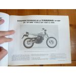 XT 400 550 600 Revue Technique moto Yamaha